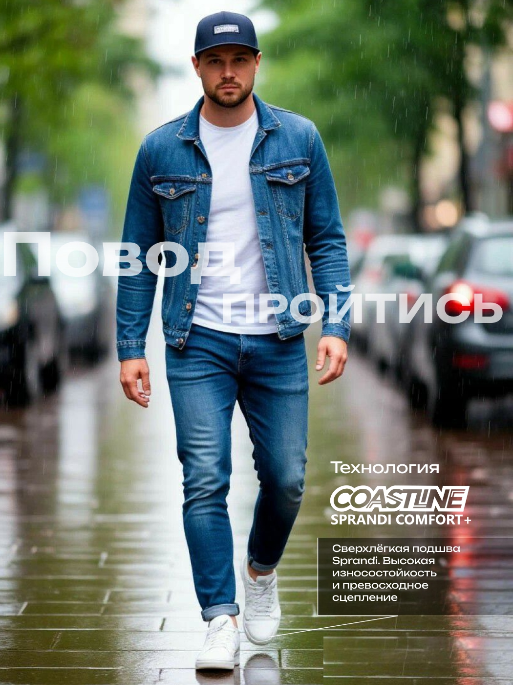 Кеды с технологией Coastline Sprandi Comfort+