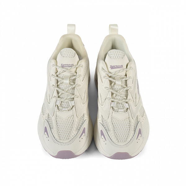 7W226C86-4 Женские беговые кроссовки в классическом дизайне Sprandi, Белый/Фиолетовый