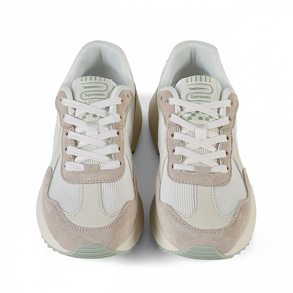 Женские универсальные кроссовки Sprandi Urban, Бежевый/Белый/Розовый/Зеленый