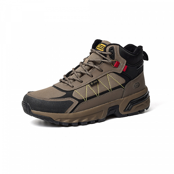 Мужские универсальные кроссовки хаки/черный/оранжевый 7M424A07