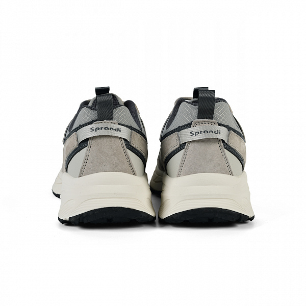 7M325R06-2 Мужские беговые кроссовки Sprandi, Рисово-серый/Темно-серый