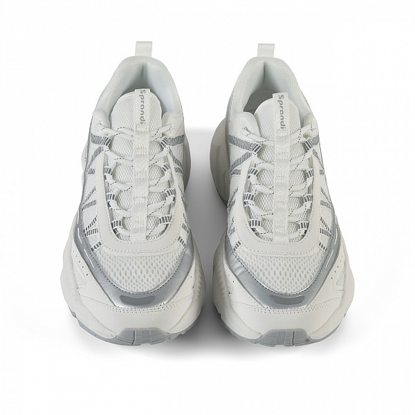 Мужские беговые кроссовки Sprandi Snake Style, Белый/Серебристый