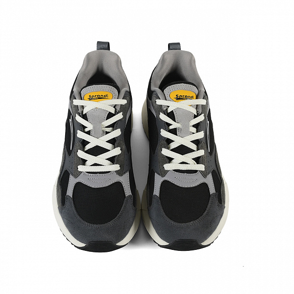 7M126L88-2 Мужские универсальные кроссовки Sprandi, Темно-серый/Черный/Желтый