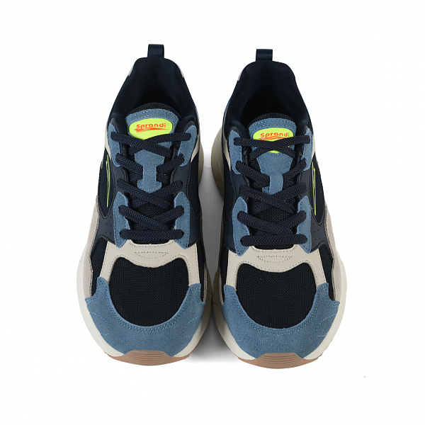 7M126L88-3 Мужские универсальные кроссовки Sprandi, Голубой/Синий/Серебро/Зеленый