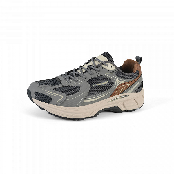 7M226C94-2 Мужские беговые кроссовки в классическом дизайне Sprandi, Темно-серый/Красный/Серый