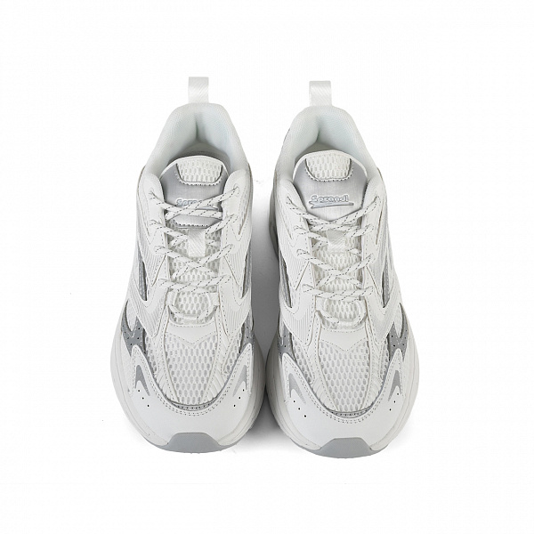 7W226C86-3 Женские беговые кроссовки в классическом дизайне Sprandi, Белый/Серебро