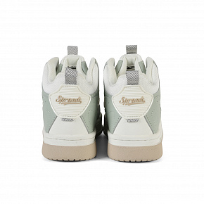 7W325K03-3 Женские кеды Sprandi, Гелевый зеленый/Слоновая кость/Светло-коричневый с теплым оттенком