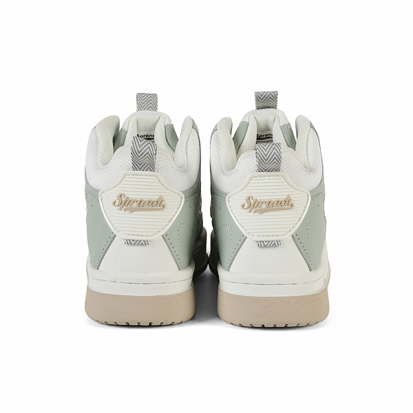 7W325K03-3 Женские кеды Sprandi, Гелевый зеленый/Слоновая кость/Светло-коричневый с теплым оттенком