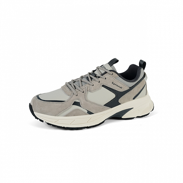 7M325R06-2 Мужские беговые кроссовки Sprandi, Рисово-серый/Темно-серый