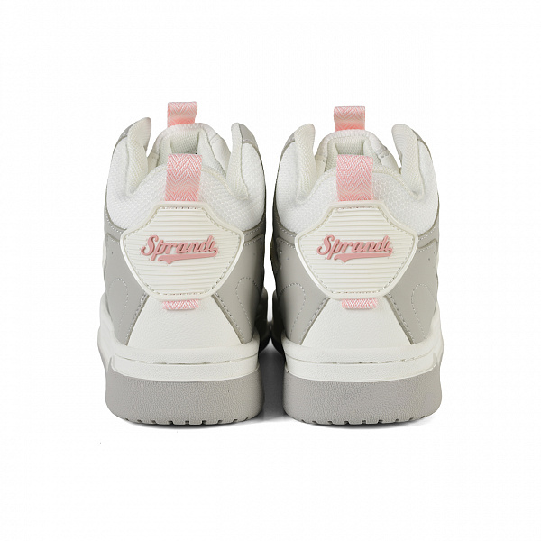 7W325K03-2 Женские кеды Sprandi, Дымчатый серый/Розовый