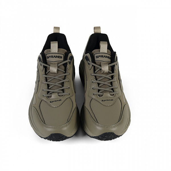 7M325C05-2 Мужские беговые кроссовки в классическом дизайне Sprandi, Хаки/Черный