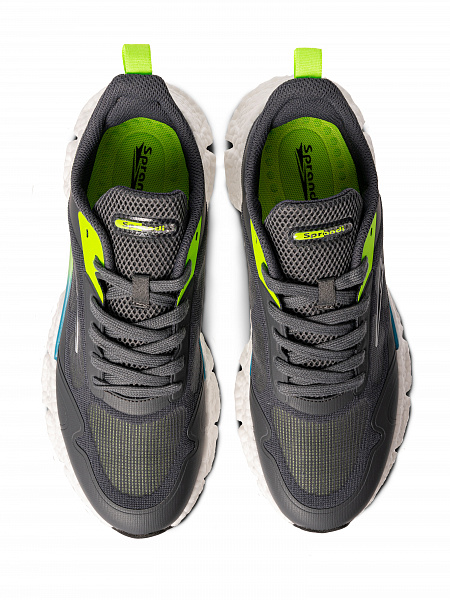 Мужские беговые кроссовки Sprandi, черный/зеленый P248