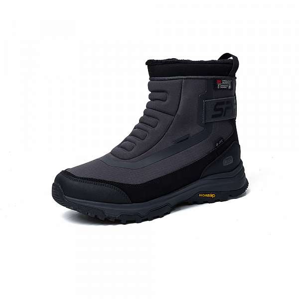 Мужские универсальные кроссовки серый/черный/красный 7M424A04