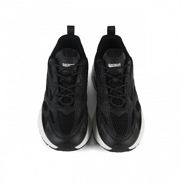 7W226C86-1 Женские беговые кроссовки в классическом дизайне Sprandi, Черный/Белый