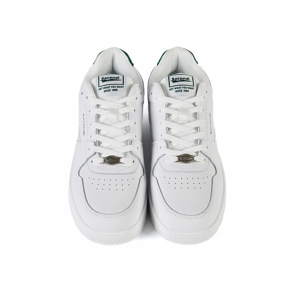 7M325K03-2 Мужские кеды Sprandi, Оригинальный белый/Травянисто-зеленый