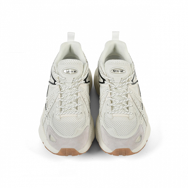 7M226C93-4 Мужские беговые кроссовки в классическом дизайне Sprandi, Белый/Черный