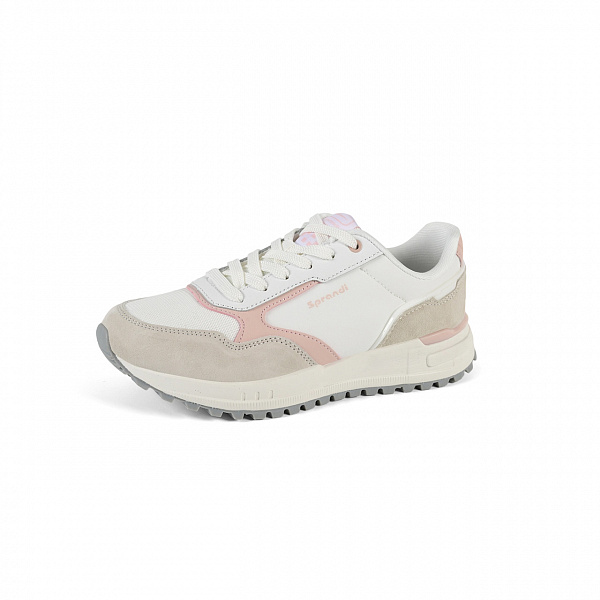 7W126L16-4 Женские универсальные кроссовки Sprandi, Белый/Розовый