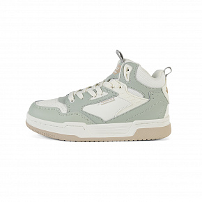 7W325K03-3 Женские кеды Sprandi, Гелевый зеленый/Слоновая кость/Светло-коричневый с теплым оттенком