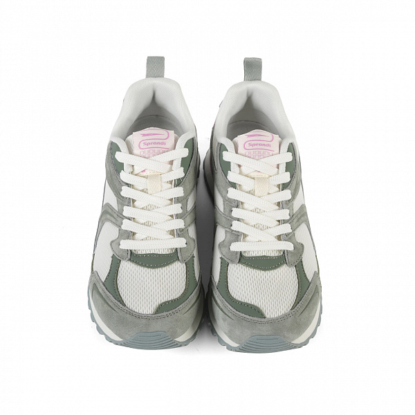 7W126L25-3 Женские универсальные кроссовки Sprandi, Зеленый/Фиолетовый/Белый