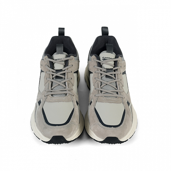 7M325R06-2 Мужские беговые кроссовки Sprandi, Рисово-серый/Темно-серый