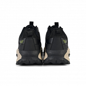 7M325A08-5 Мужские кроссовки для трекинга Sprandi, Черный/Зеленый в стиле милитари/Темный оранжево-желтый