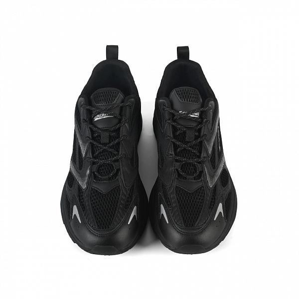 7M226C92-1 Мужские беговые кроссовки в классическом дизайне Sprandi, Черный/Серебро