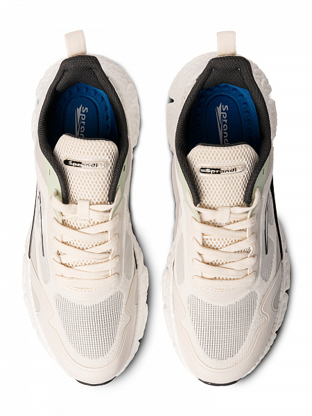 Мужские беговые кроссовки Sprandi, белый/серый/мятный P248