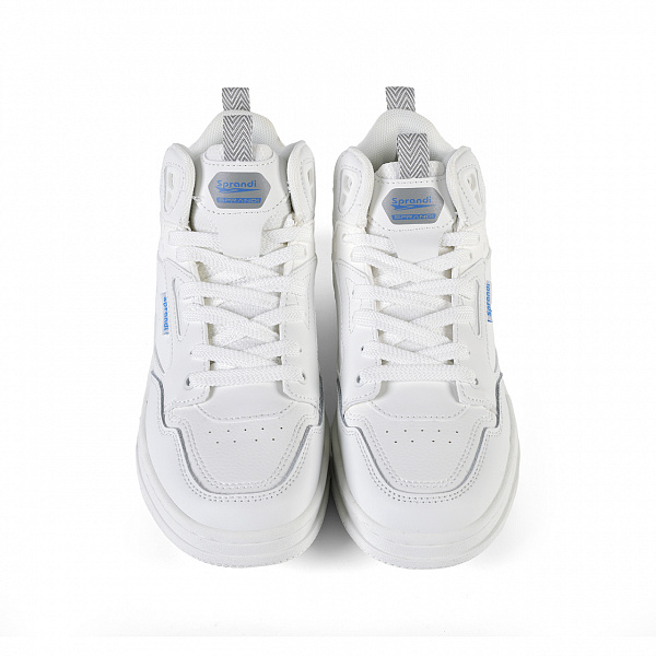 7W325K03-4 Женские кеды Sprandi, Оригинальный белый/Небесно-голубой