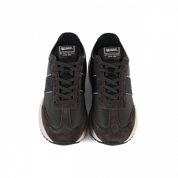 7M325L18-3 Мужские универсальные кроссовки Sprandi, Темно-коричневый/Черный/Темный рис