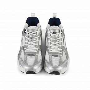 7W226C87-6 Женские беговые кроссовки в классическом дизайне Sprandi, Серебро/Синий/Белый