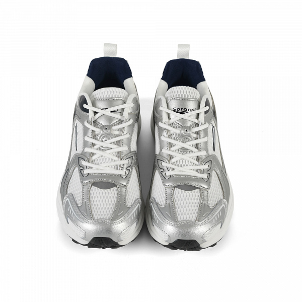 7W226C87-6 Женские беговые кроссовки в классическом дизайне Sprandi, Серебро/Синий/Белый