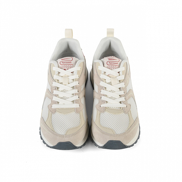 7W126L25-5 Женские универсальные кроссовки Sprandi, Бежевый/Белый/Розовый