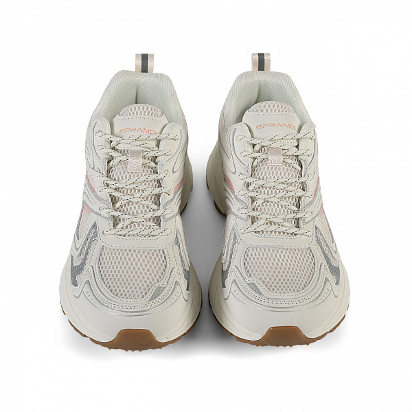 Женские беговые кроссовки Sprandi Enigma, Бежевый/Серебристый/ Розовый