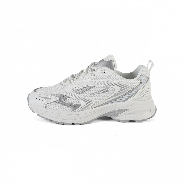 7W226C86-3 Женские беговые кроссовки в классическом дизайне Sprandi, Белый/Серебро