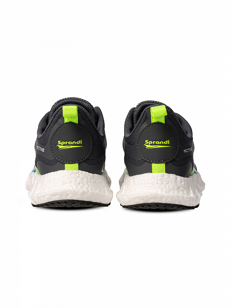 Мужские беговые кроссовки Sprandi, черный/зеленый P248